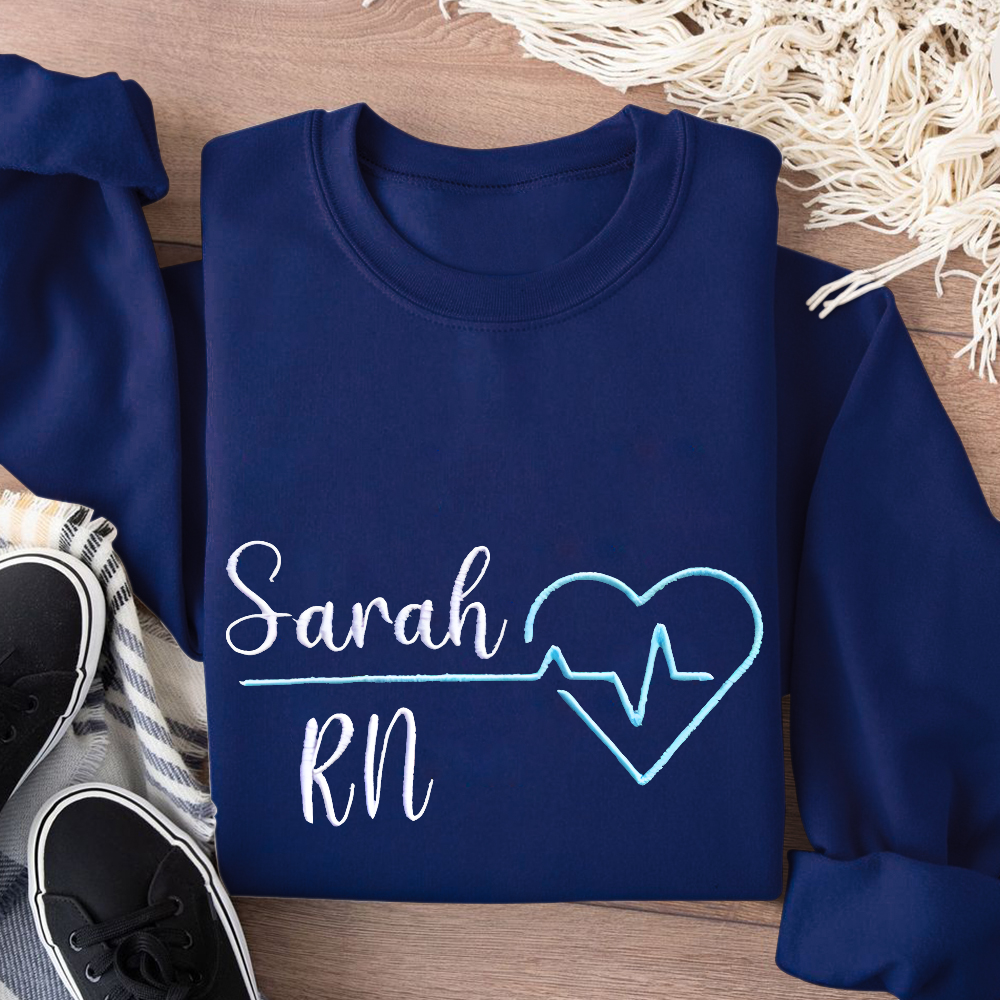 Custom RN Sarah Cotton Pullover Sweatshirt
