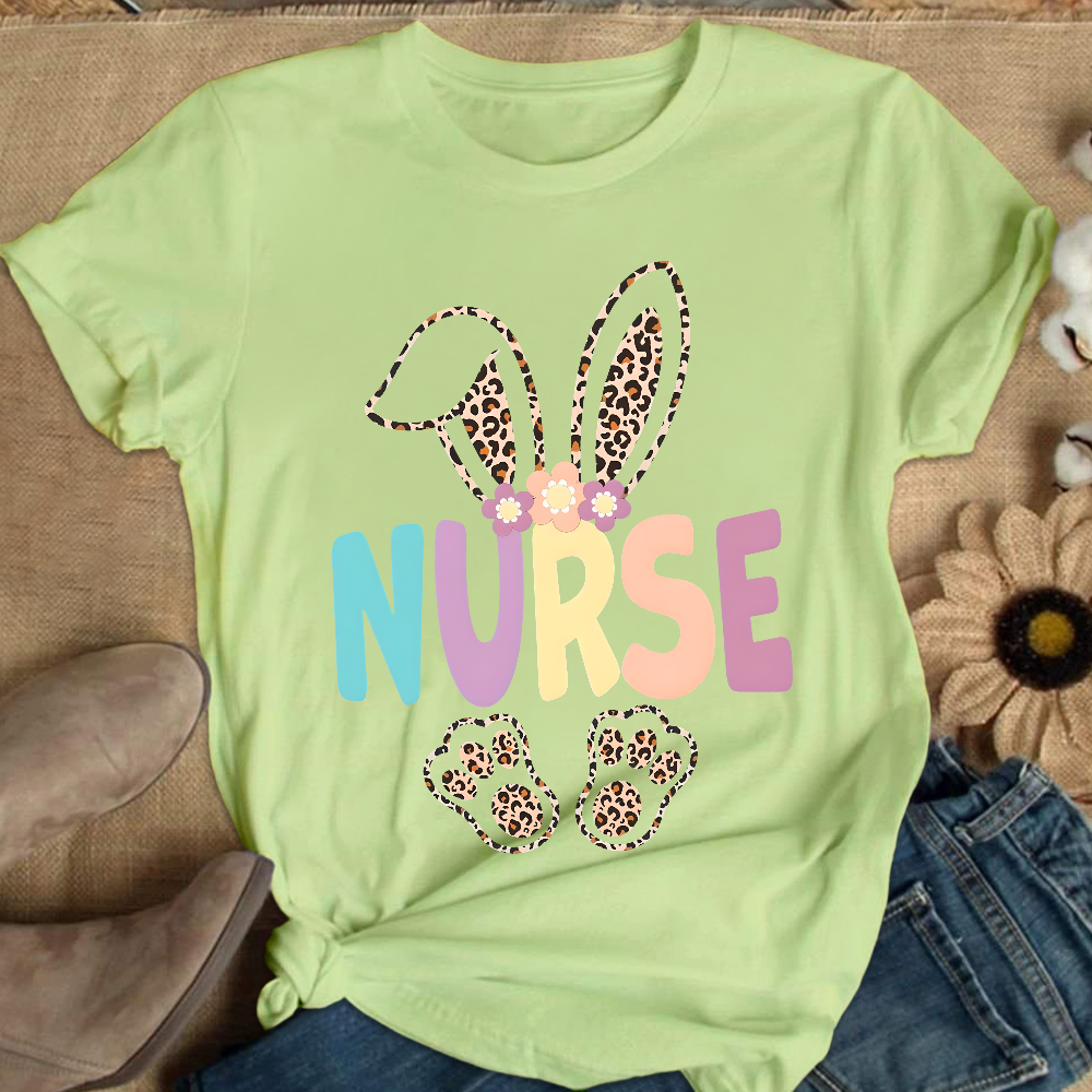 Easter Bunny Cotton Nurse T-shirt