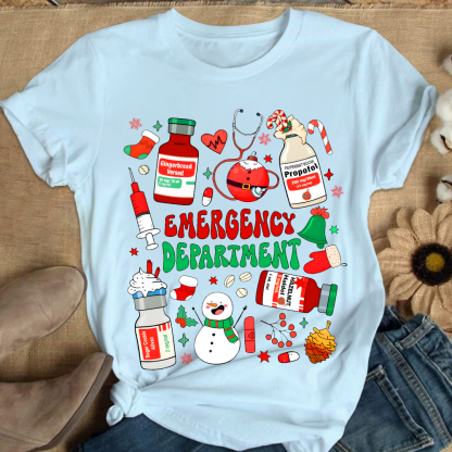 Emergency Department Cotton Nurse T-shirt