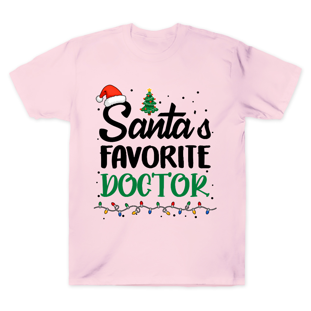 Santa’s Favorite Christmas Doctor Cotton Doctor T-shirt
