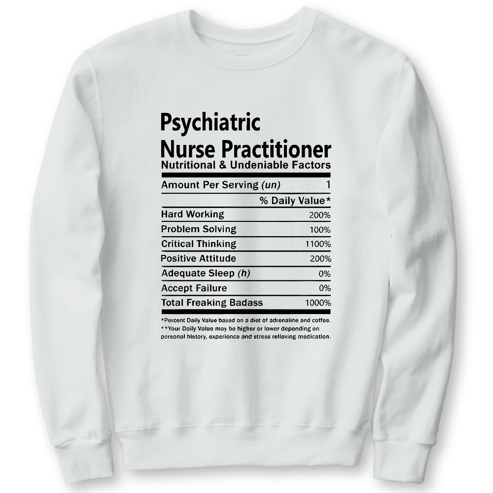 Psychiatric Nurse Practitioner Cotton Pullover Sweatshirt