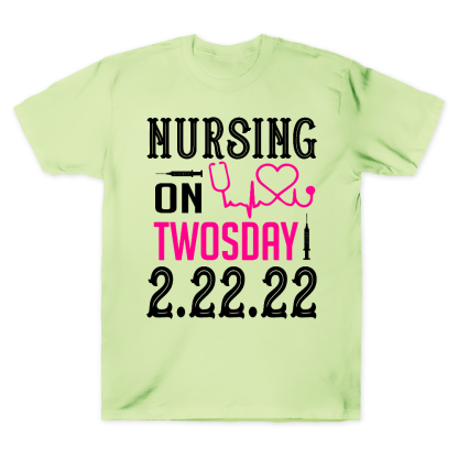 Nursing School On TwosDay Cotton Doctor T-shirt