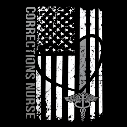 Corrections Nurse Flag Cotton Pullover Sweatshirt