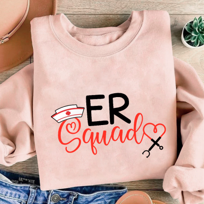 Er Nurse Squad Cotton Pullover Sweatshirt