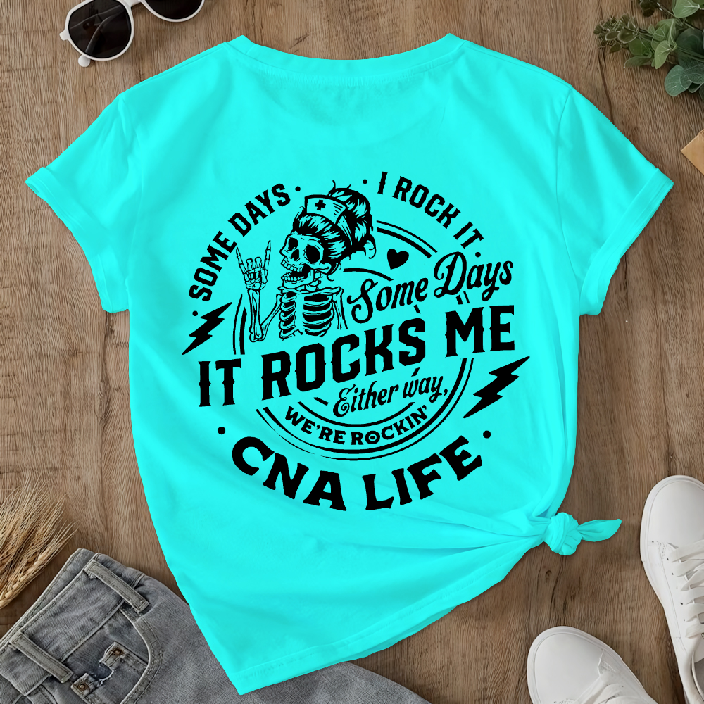 CNA Life Double-Sided Cotton Printed T-Shirt