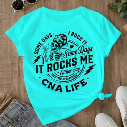 CNA Life Double-Sided Cotton Printed T-Shirt