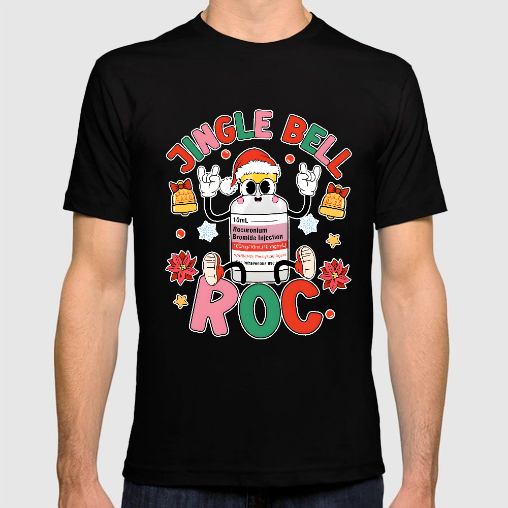 Jingle Bell Roc Funny Cotton Doctor T-shirt
