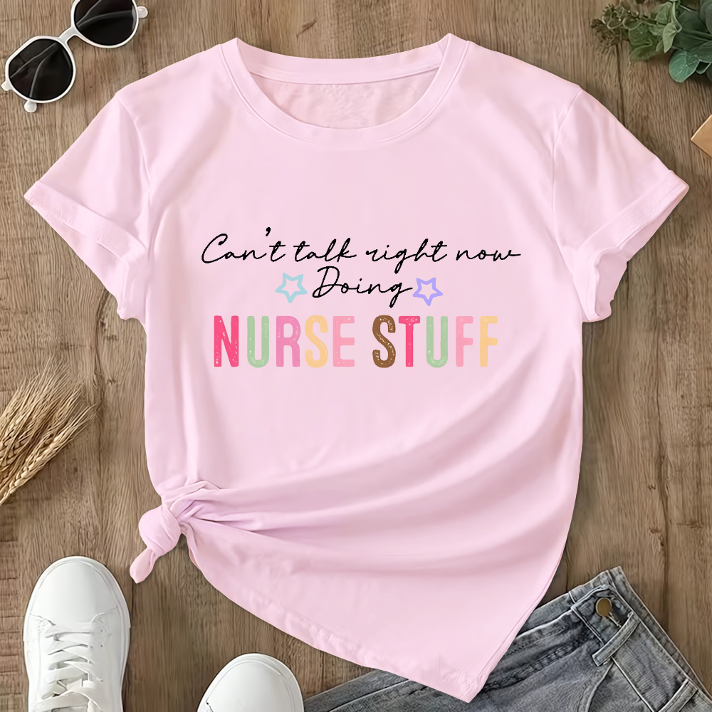 Can’t Talk Right Now Doing Double-Sided Cotton Printed T-Shirt