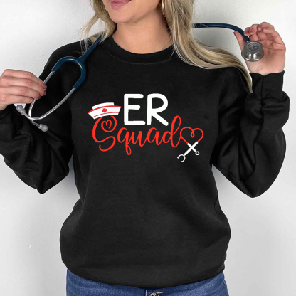 Er Nurse Squad Cotton Pullover Sweatshirt