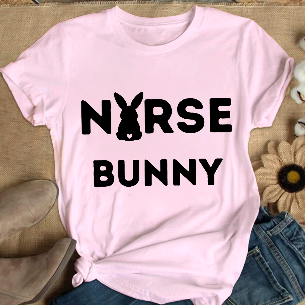Nurse Bunny Cotton Nurse T-shirt