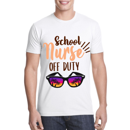 School Nurse Off Duty Cotton Doctor T-shirt