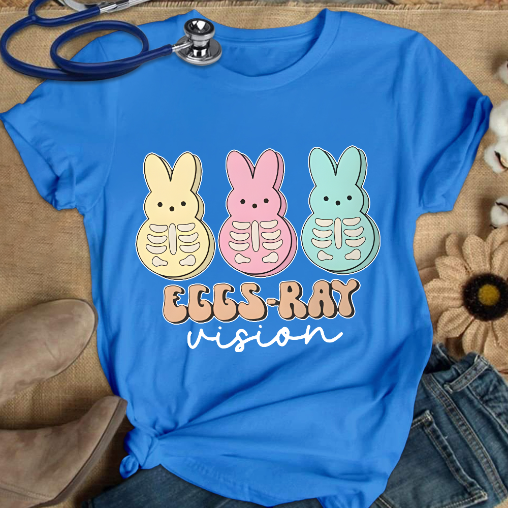 Eggs Ray Vision Radiology Cotton Nurse T-shirt
