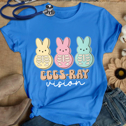 Eggs Ray Vision Radiology Cotton Nurse T-shirt