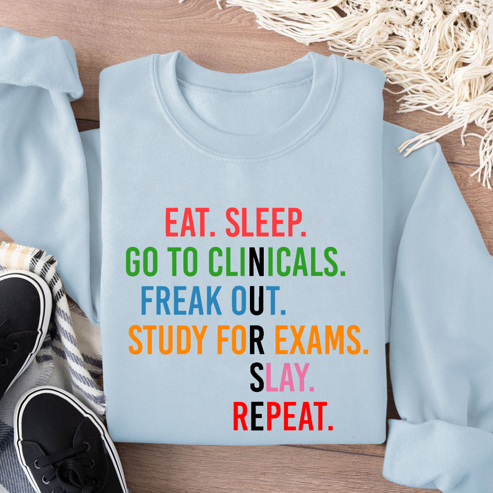 Nursing School Student Future Nurse Rn Cotton Pullover Sweatshirt