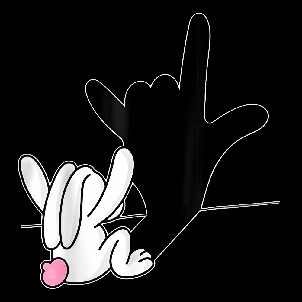 Cute Bunny Powerful Message Sign Language Gift Cotton Nurse T-shirt