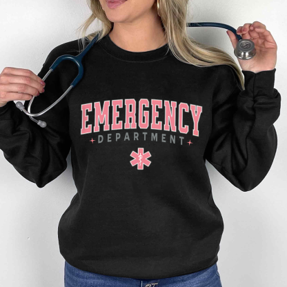 ER Nurse Crewneck Cotton Pullover Sweatshirt
