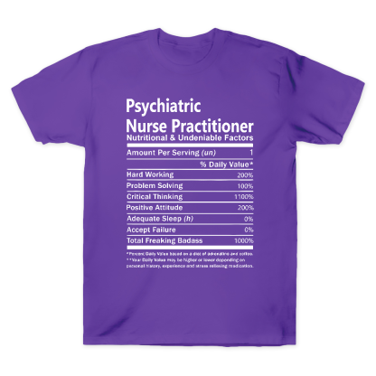 Psychiatric Nurse Practitioner Cotton Doctor T-shirt
