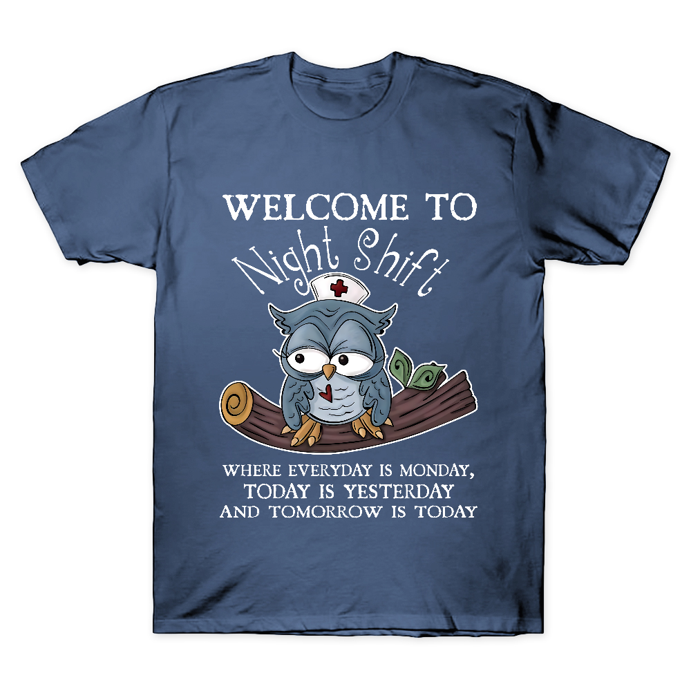 Welcome Come To Night Shift Cotton Doctor T-shirt