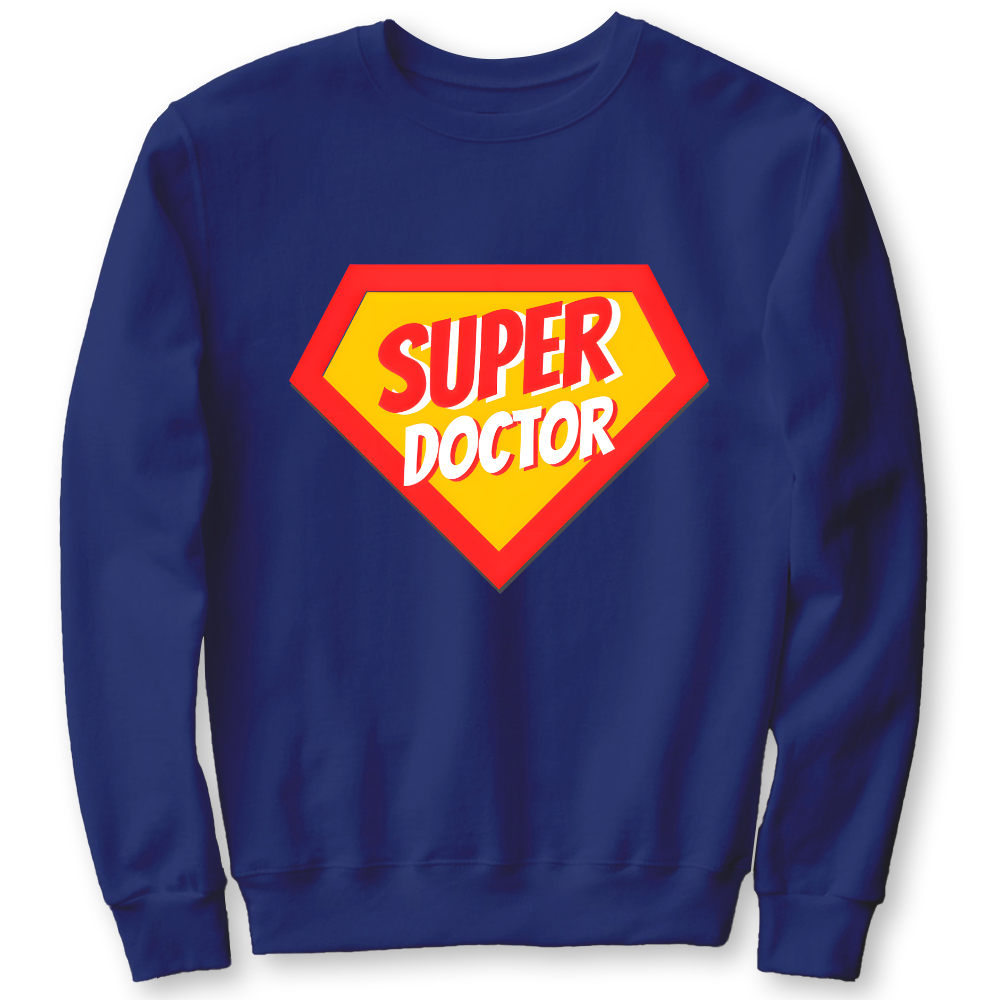 Super Doctor Cotton Pullover Sweatshirt