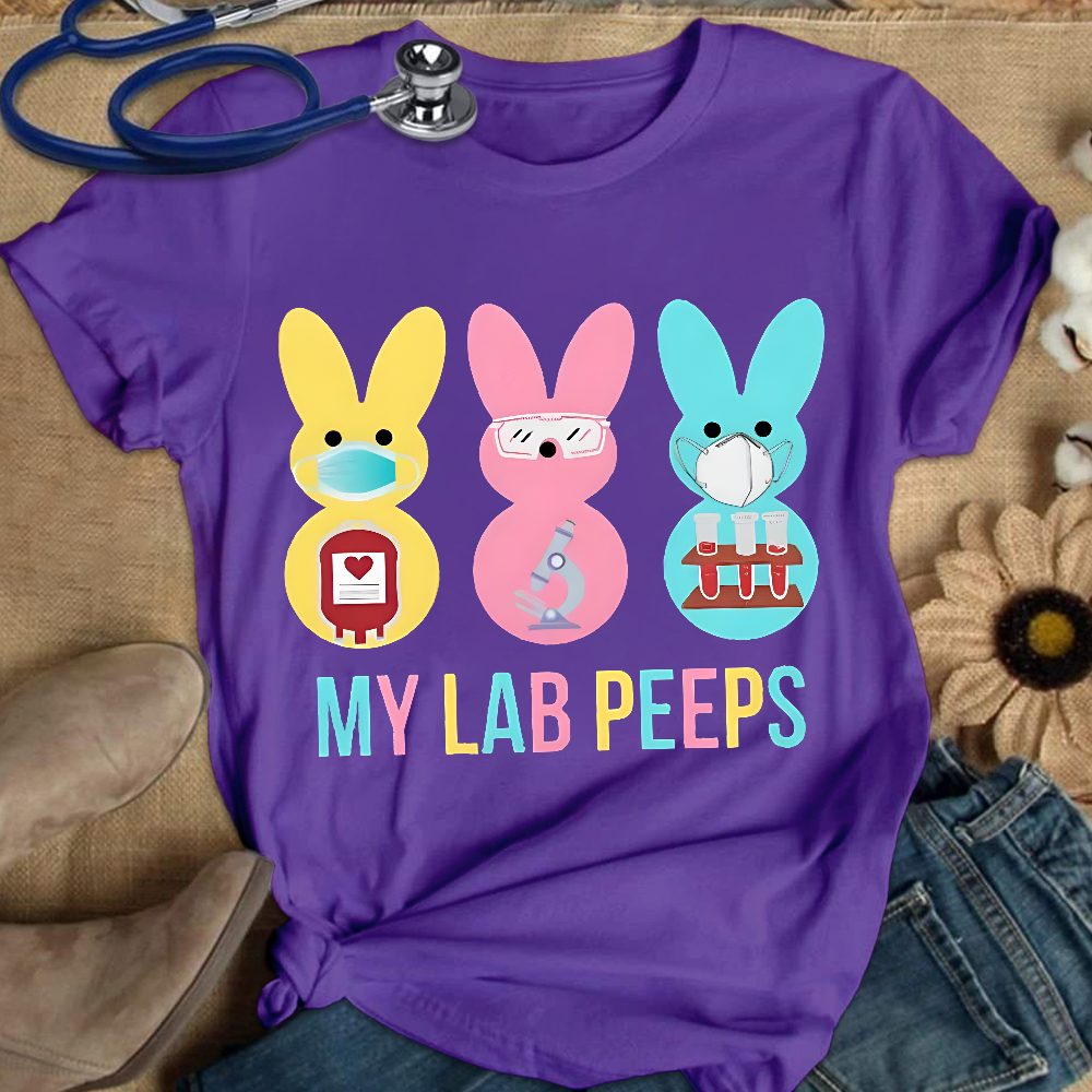 My Lab Peeps Cotton Nurse T-shirt