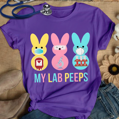 My Lab Peeps Cotton Nurse T-shirt