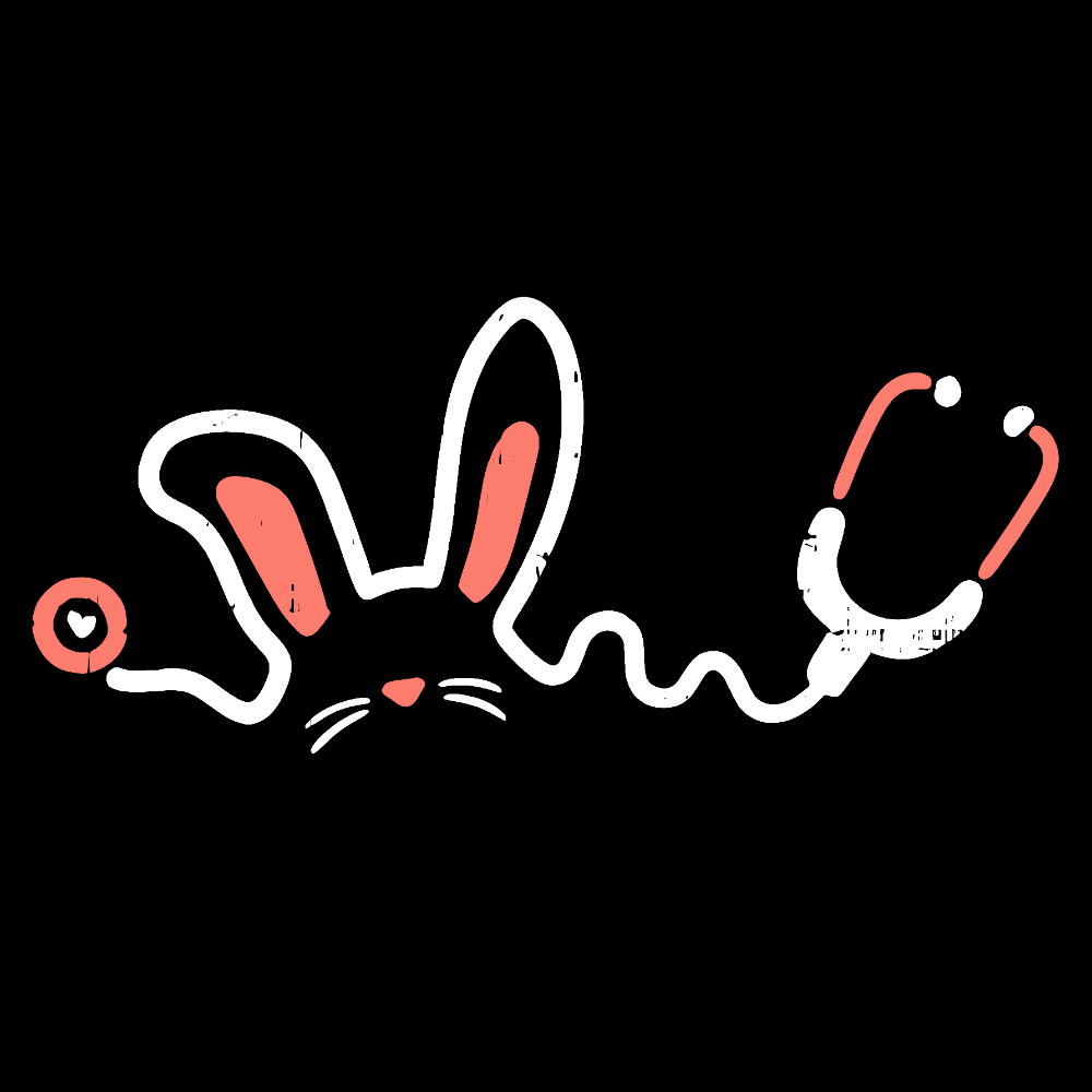 Easter Bunny Stethoscope Cotton Pullover Sweatshirt