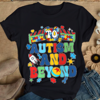 To Autism And Beyond Cotton Nurse T-shirt
