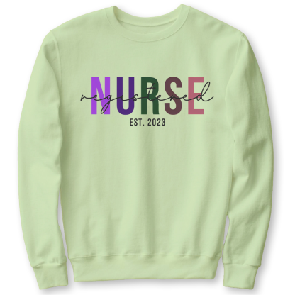 Registered Nurse Cotton Pullover Sweatshirt