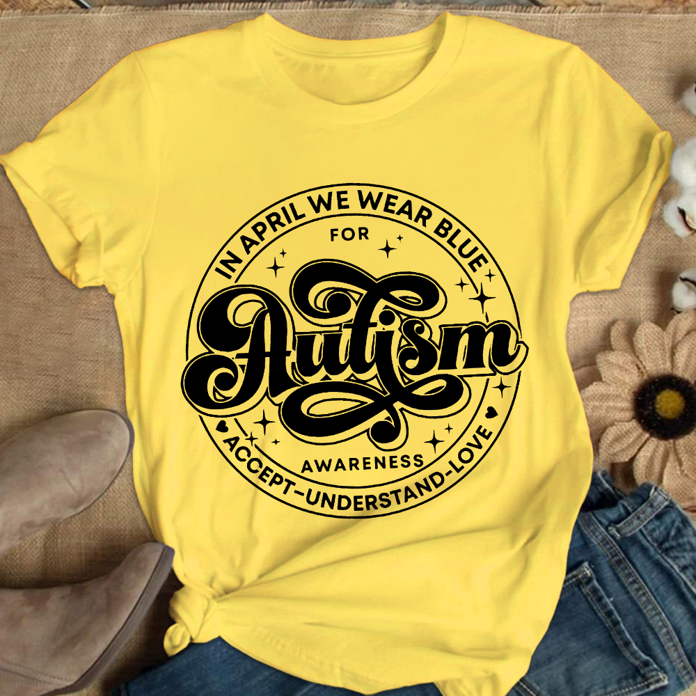 Autism Awareness Accept Understand Love Cotton Nurse T-shirt