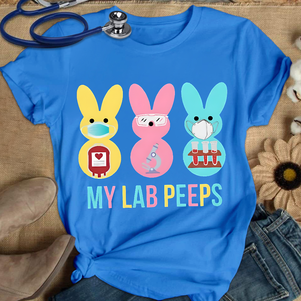 My Lab Peeps Cotton Nurse T-shirt
