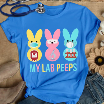 My Lab Peeps Cotton Nurse T-shirt