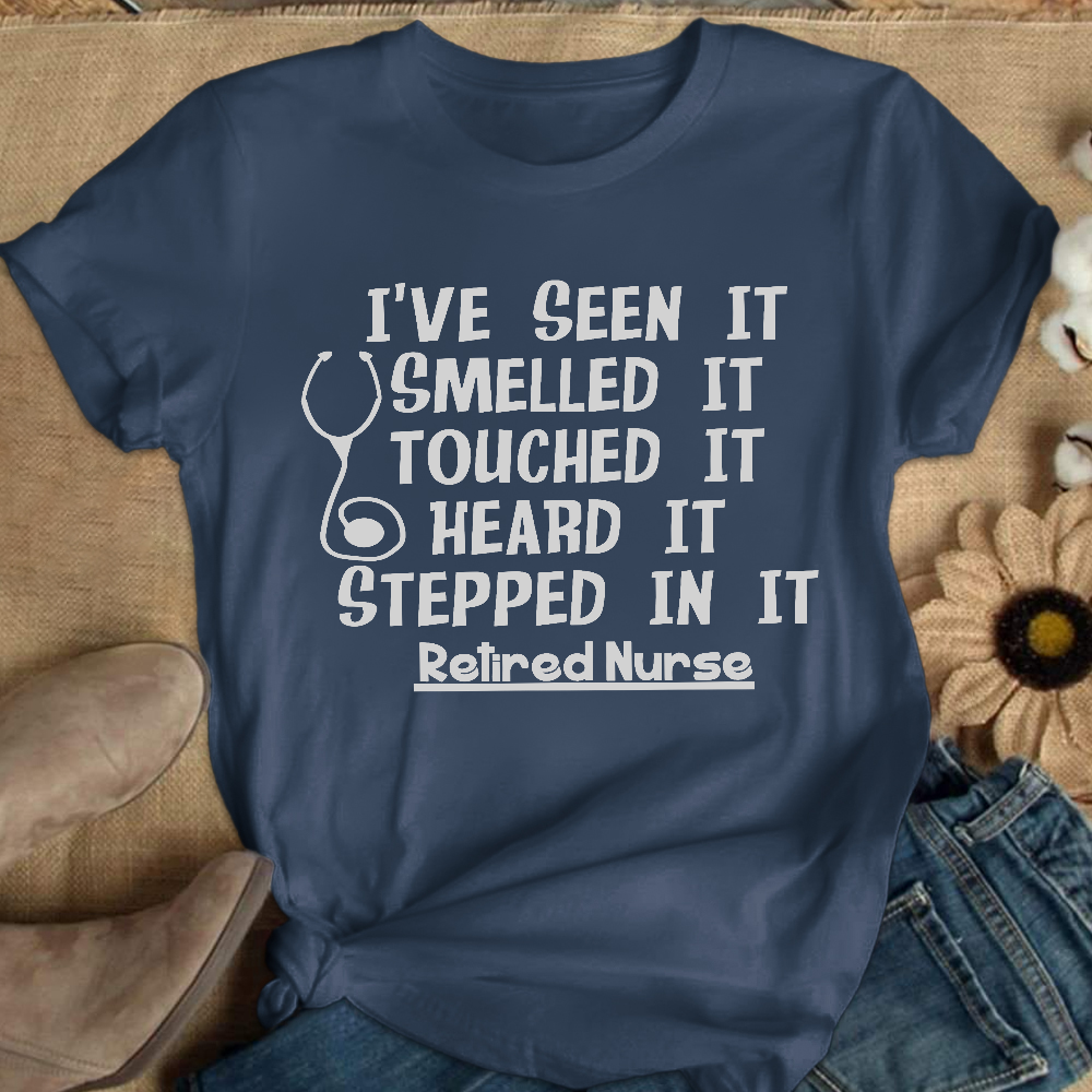Funny Retired Nurse Quotes Cotton Nurse T-shirt