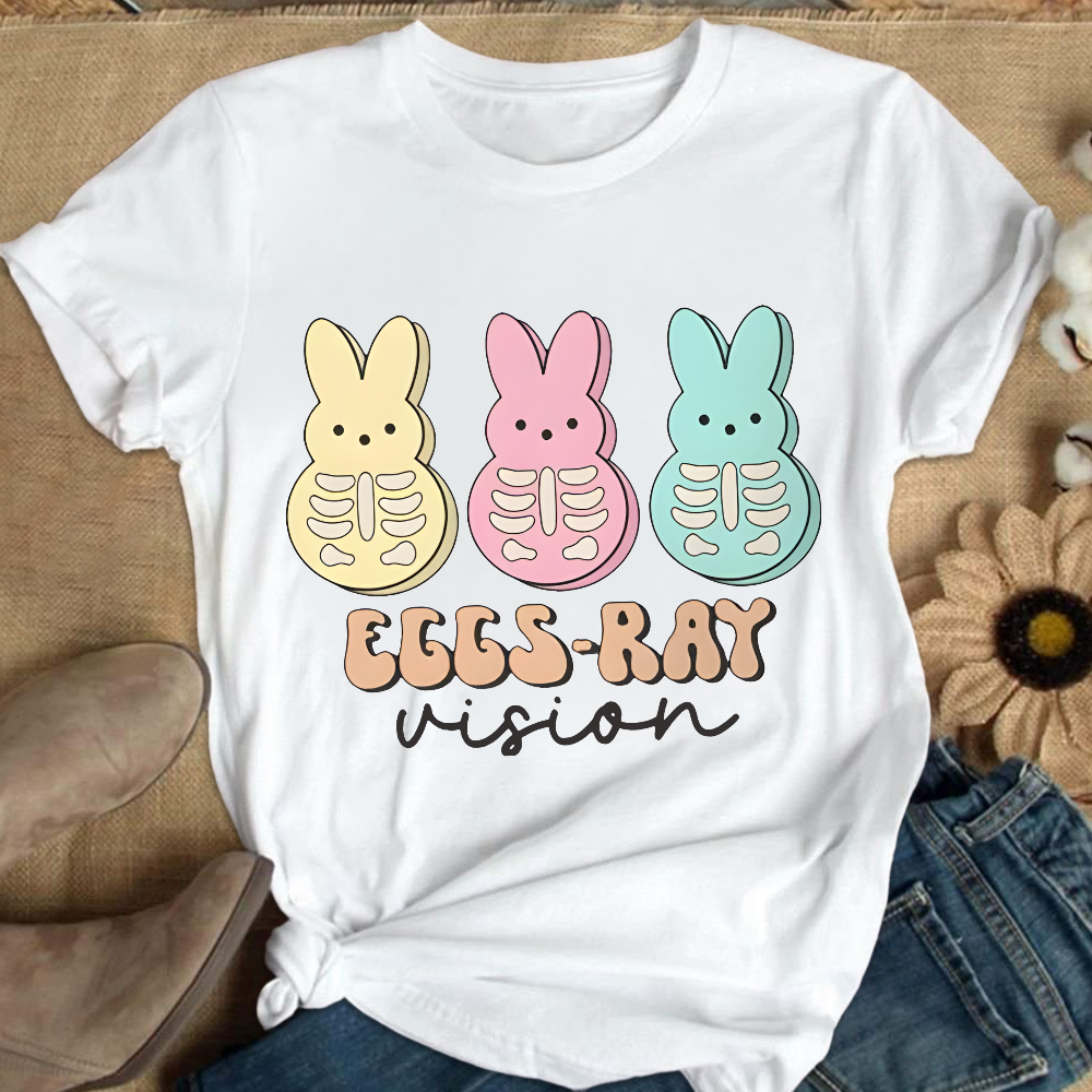 Eggs Ray Vision Radiology Cotton Nurse T-shirt