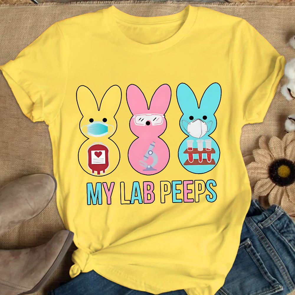 My Lab Peeps Cotton Nurse T-shirt