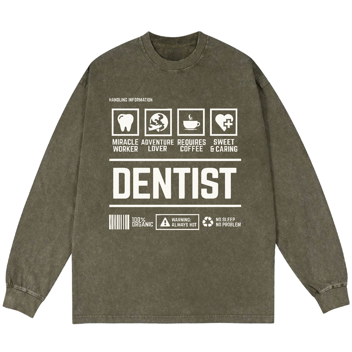 Dentist's Notes Vintage Washed Sweatshirts