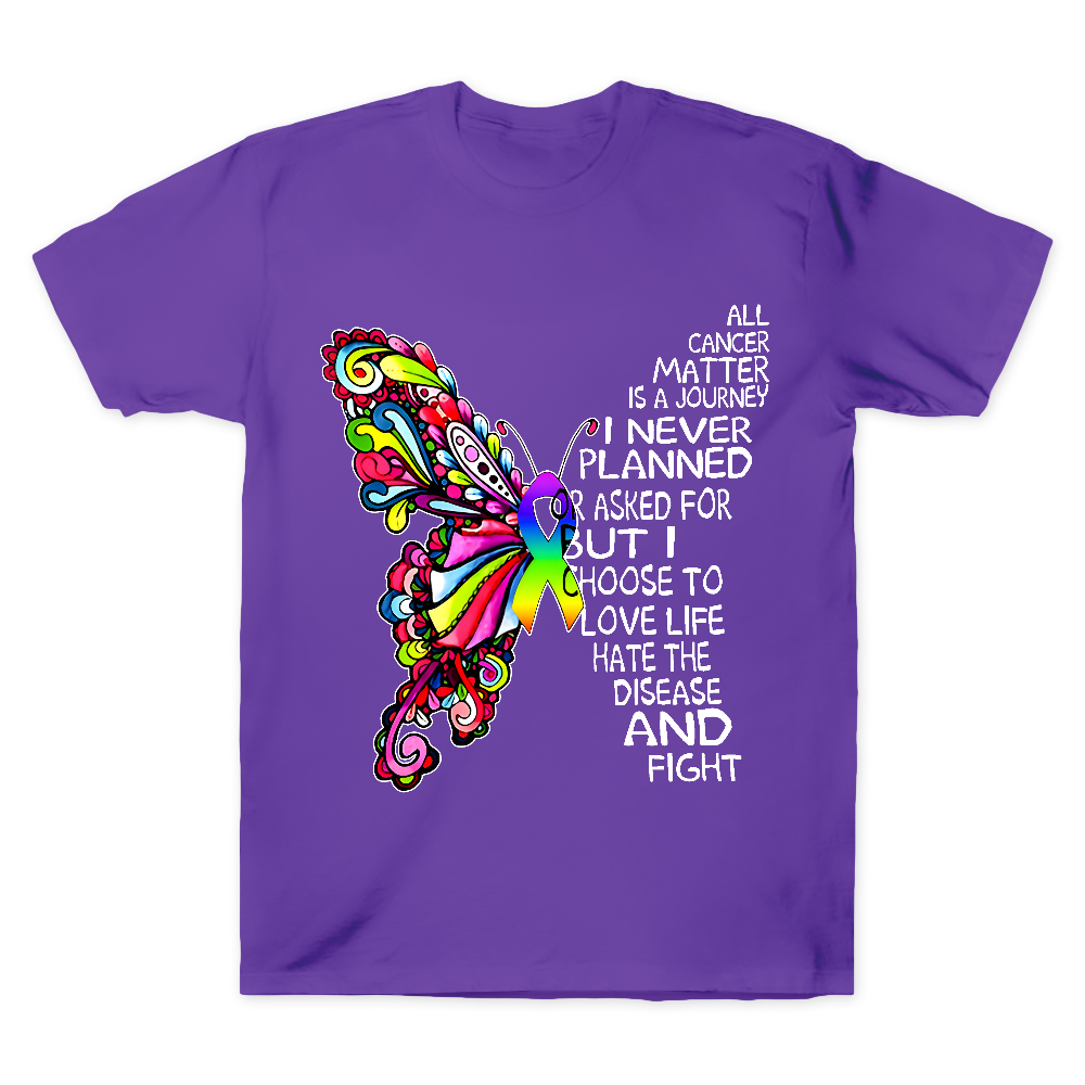 I Never Planned This Journey But I Choose to Fight Cotton Doctor T-shirt