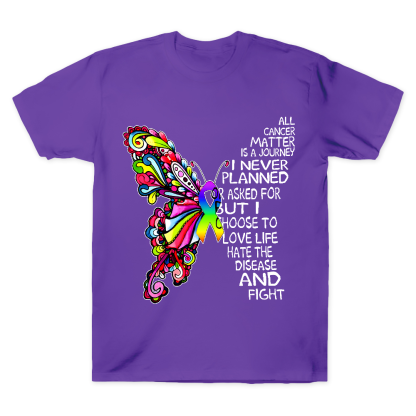 I Never Planned This Journey But I Choose to Fight Cotton Doctor T-shirt