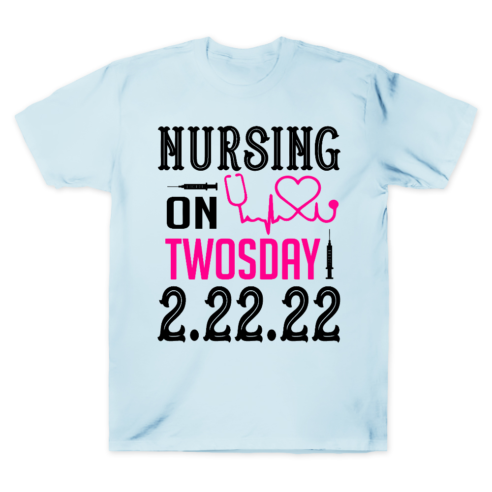 Nursing School On TwosDay Cotton Doctor T-shirt
