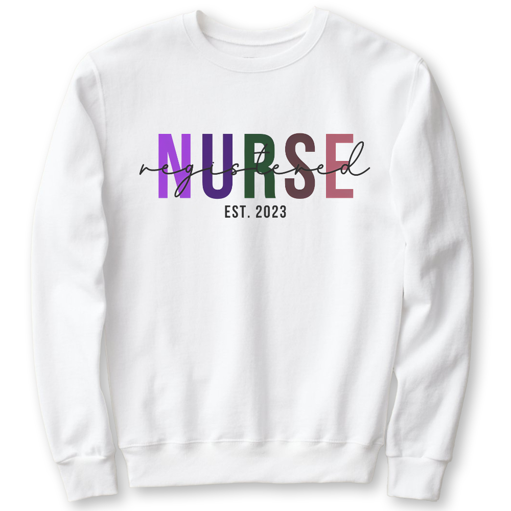 Registered Nurse Cotton Pullover Sweatshirt