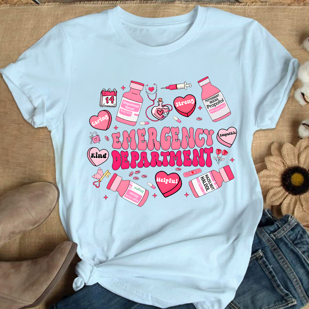 Emergency Department Gift Cotton Nurse T-shirt