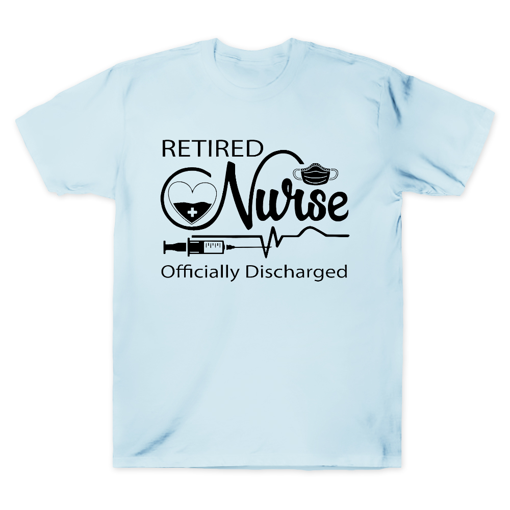 Retired Nurse Officially Discharged Cotton Doctor T-shirt