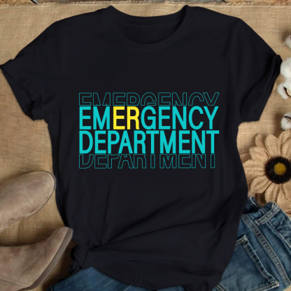 Emergency Department Cotton Nurse T-shirt