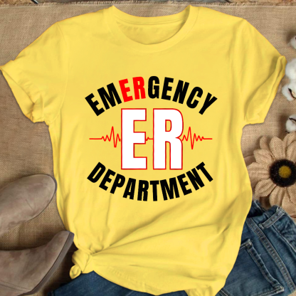 Emergency Department Cotton Nurse T-shirt