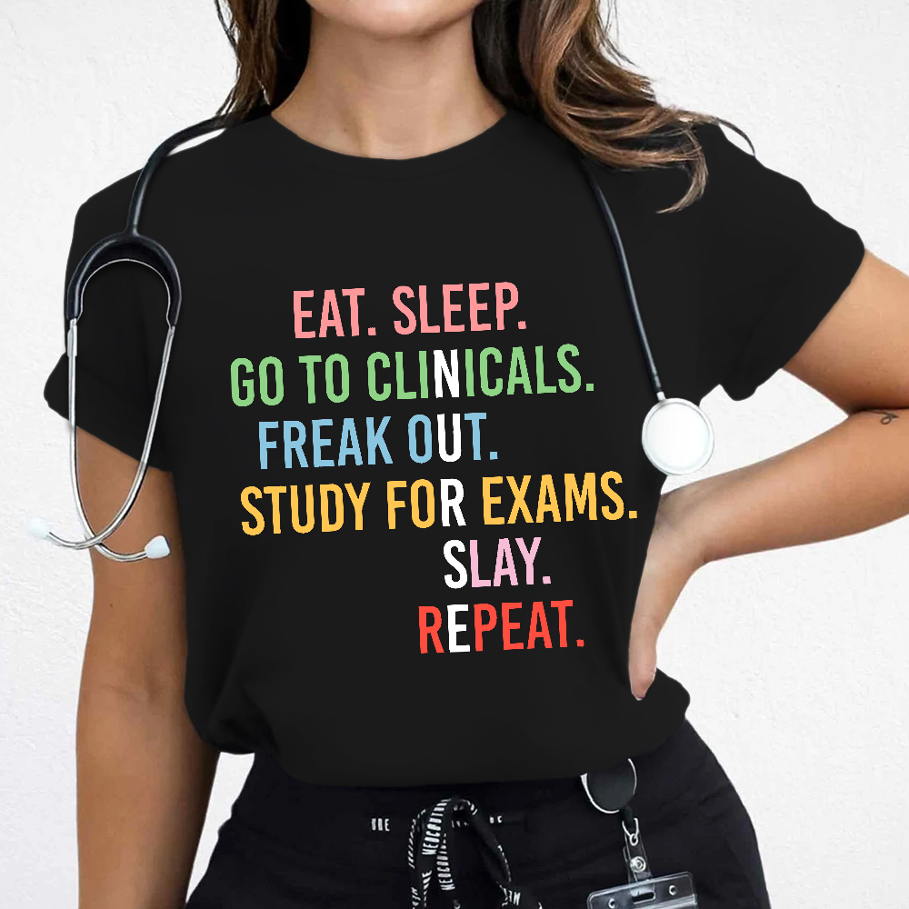 Nursing School Student Future Nurse Rn Cotton Nurse T-shirt