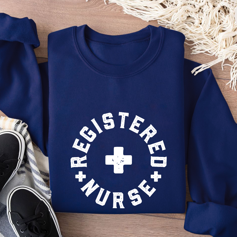 Registered Nurse Cotton Pullover Sweatshirt