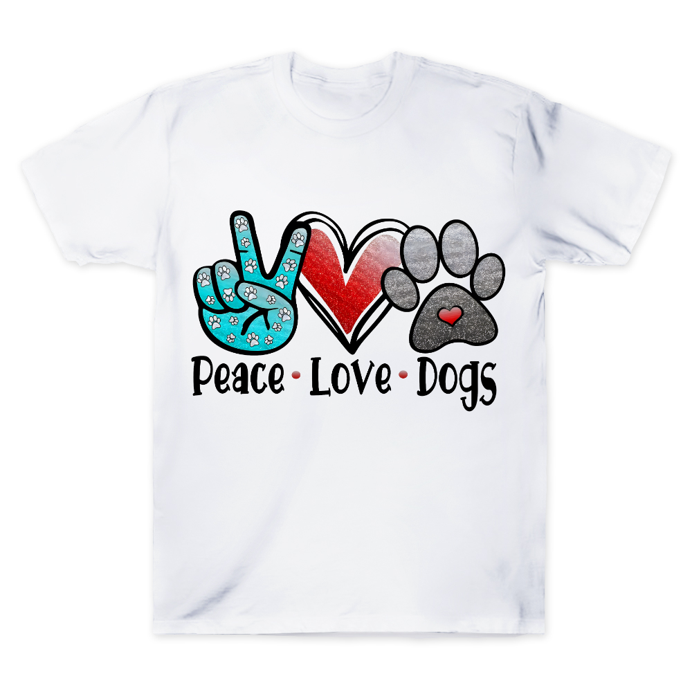 Peace Love Dogs Cotton Doctor T-shirt
