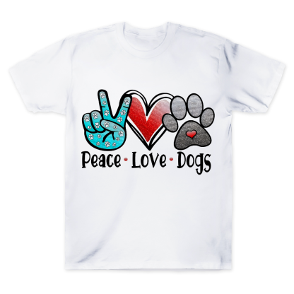 Peace Love Dogs Cotton Doctor T-shirt