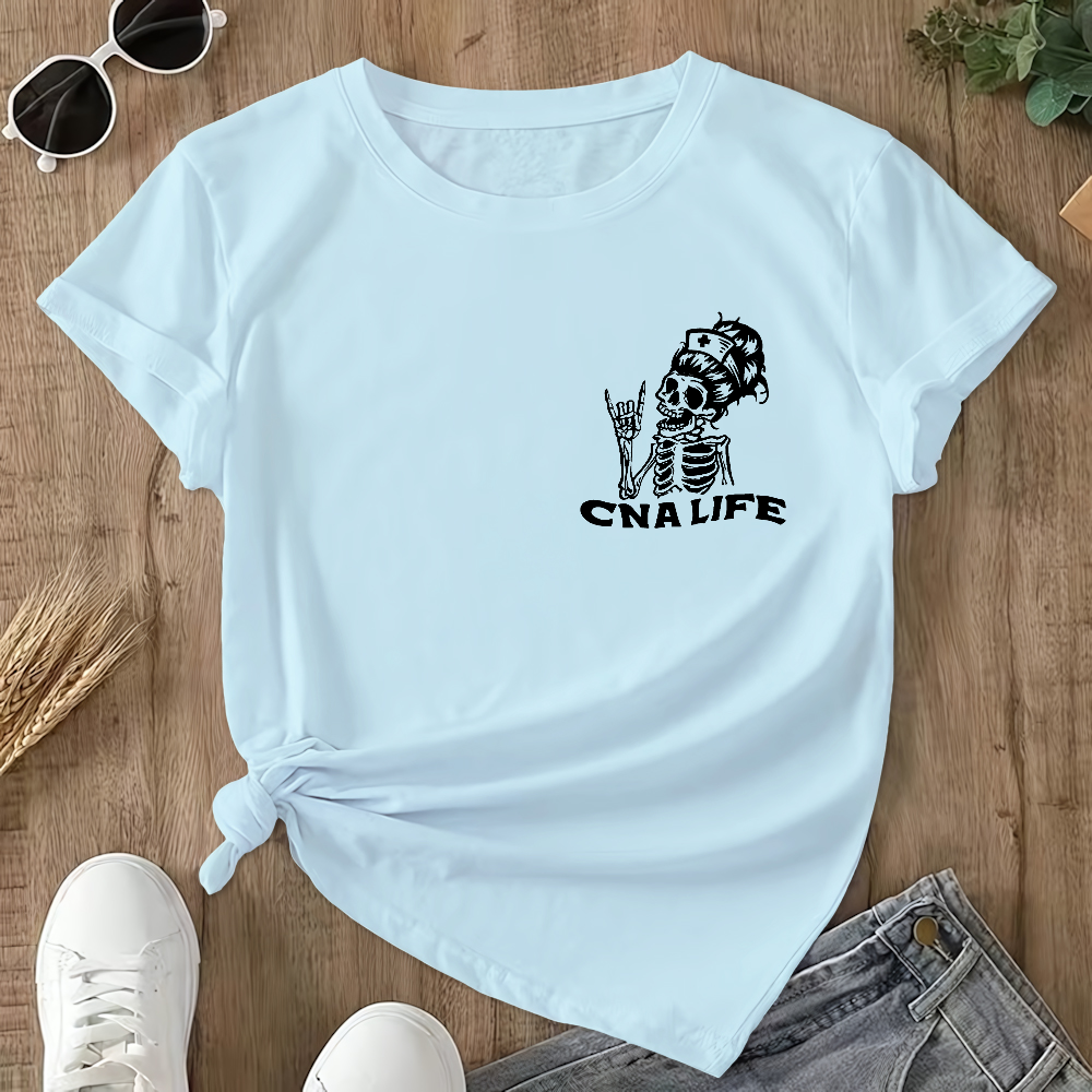 CNA Life Double-Sided Cotton Printed T-Shirt
