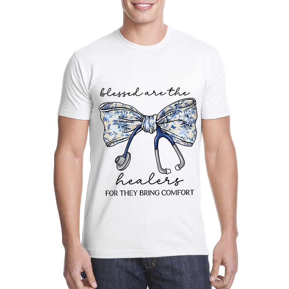 Blessed Are The Healers For They Bring Comfort Cotton Doctor T-shirt