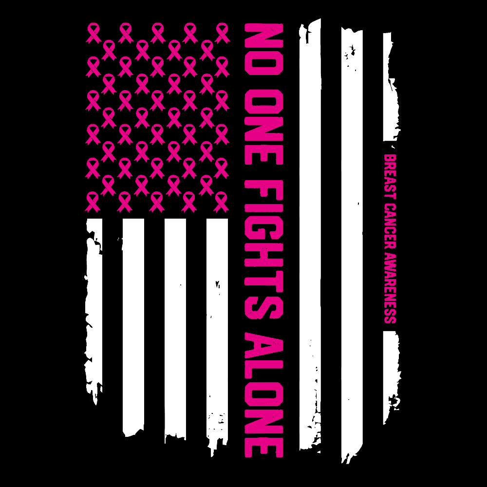 Patriotic American Flag Breast Cancer Awareness Cotton Doctor T-shirt